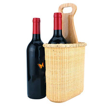 XIUJC Cesto da Picnic, Cesto di Piante, Cesto di Vino Squisito, Elegante, Cesto della Spesa in Rattan Portabottiglie Portabottiglie Portabottiglie in Legno Portabottiglie Portabottiglie Moda Creativa
