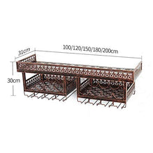 YWYW Portabottiglie da Vino a Parete portabottiglie Creativo Porta Calice portabottiglie per Vino da Cucina Bar Ristorante (Dimensioni: 100 * 30 * 30 cm)