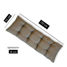 TECNOWEB Cuscini per Dondolo 4 posti (70x52x12cm) - Incluso Anche Il tettuccio Coordinato - 100% Made in Italy - Ideale per Esterni (Giardini e Cortili) - Telaio Non Incluso