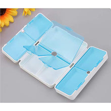 HEALLILY contenitore per pillole 2 pezzi portatile 7 scomparti porta pillole contenitore per medicinali per vitamine pillole grandi e piccole e farmaci perfetti per viaggiare all'aperto (blu)