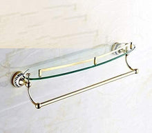 GDFEH Scaffale in Vetro Acciaio Inox Acciaio Inossidabile Specchio Anteriore Cornice Anteriore in Vetro Posaggio in Vetro Scaffale da Bagno Scaffale da Bagno Bagno Bagno Bagno