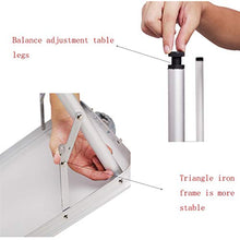 End Table Portatile Tavolo Tavolo da picnic picnic pieghevole, tavolino da gioco facile da imparare, in lega di alluminio, adatto per esterno, soggiorno, ecc., Disponibile in due dimensioni Portatile