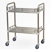 Carrello Medico Dell'Abs/Carrello Medico del Doppio Strato Carrello/Carrelli Dell'Attrezzatura di Laboratorio Medico/Carrelli del Salone Salone di Bellezza della Stazione Termale di 2 Fasi