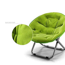Sedia pieghevole leggera e durevole Sedia Moon pieghevole / Costruzione leggera Tempo libero Cuscino imbottito oversize Comodo Cuscino confortevole Salotto Camera da letto Mobili da giardino Sedile