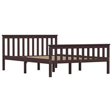 SKM Giroletto con 4 Cassetti Marrone Scuro Legno di Pino 140x200 cm (44.7kg)
