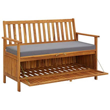 FAMIROSA Cassapanca da Giardino 120 cm in Legno Massello di Acacia-0276