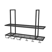 JHGJBJ Wine Rack Ferro Barra di Sospensione Upside Down Titolare armadietto del Vino Hanging Bicchiere di Vino cremagliera Bar stoccaggio Decorazione (Size : 100cmx30cm)
