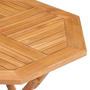 FAMIROSA Set da Pranzo da Giardino 5 pz in Legno Massello di Teak-9581