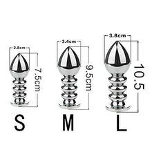 Niu-Man 3 Pezzi/Set Kit da Allenamento in Acciaio Inossidabile filettato in Metallo Bûtt Pl'uĝs per Principianti Donne/Uomini