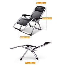 DGHJK Sedia Relax da Esterno Zero Gravity Sedia Pieghevole da Giardino reclinabile con Comodi Cuscini Traspiranti e portabicchieri Carico Massimo 150 kg