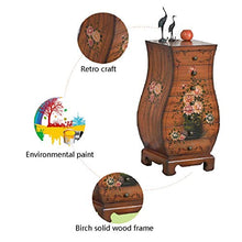 szy Cassettiere Cassettiera Cassettiera in Legno Massello Cassettiera Salotto Soggiorno Camera da Letto Cabinet Semplice Cassettiera Dipinta Semplice (Color : Brown, Size : 85 * 36.2 * 36.2cm)