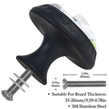 Wetia Mucca Carina per la Cucina di casa Armadio Armadio Armadio Nero 3,5 x 2,8 cm