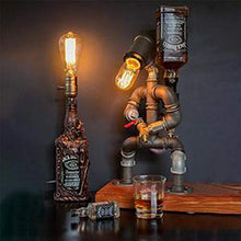 JiangM Steampunk - Lampada industriale, in stile retrò, stile industriale, per caffè, bar, scrivania, robot da tavolo, dispenser per vino, bar, supplies