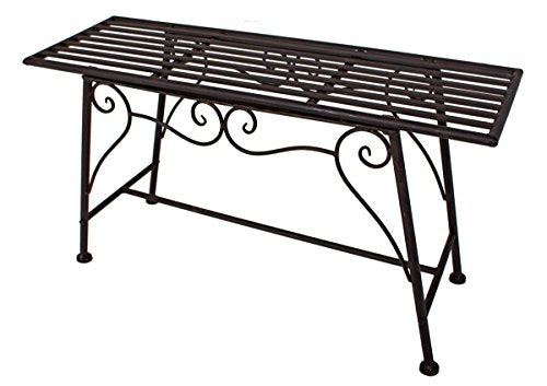 Jardinion Panchina da Giardino, Panchina, Patina Sguardo, Metallo, Albero, English Garden, Design Antracite