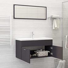 vidaXL Set Mobili da Bagno 2 pz Rovere Sonoma in Truciolato