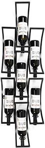 DJSMjbj Europeo Hanging Wine Rack Ferro Wine Rack/Mensola/Decorativo scaffale for Sala da Pranzo, Cucina, Soggiorno attaccatura del Supporto di Vetro Ripiani