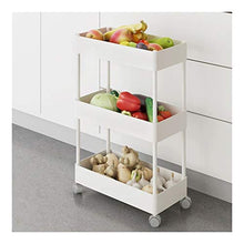 &ripiano di stoccaggio Rack 3Tiers rotolamento della rotella bagagli, Trolley Carrello for Parrucchieri Saloni di bellezza Cucina Rack Bagno Soggiorno Scaffale di finitura