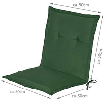 Beautissu Loft NL Set di 6 Cuscini per sedie da Giardino e spiaggine - 100x50x6cm - soffice Imbottitura e Comfort Extra - Verde Scuro