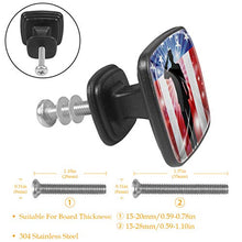 Saluto del soldato americano patriottico Pomelli per Porta Set di 4 Pomelli per Mobili Manopole per Cassetti Cucina Armadio Vetro
