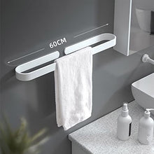 Bagno portasciugamani verniciato bianco bagno monoforo portasciugamani sospeso pugno-libero asciugamano appeso asta appendiabiti rack 60 cm