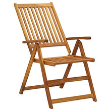 SKM Set da Pranzo da Giardino 7 pz in Legno Massello di Acacia (62.5kg)
