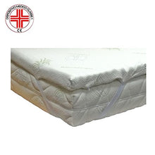 Dormiland Topper Correttore Materasso Matrimoniale Francese in Memory 140 x 190 Altezza 4 cm Memory Foam Sfoderabile Aloe Vera Magnetoterapia Dispositivo Medico