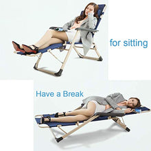 AI LI WEI SHUAIIJUAN Sedia per Il Tempo Libero Domestico Pieghevole Sdraio Sdraio Sedile Sonnecchiando gravità Zero Lounge Patio sedie all'aperto Beach Garden Camping Max.150kg - Blu