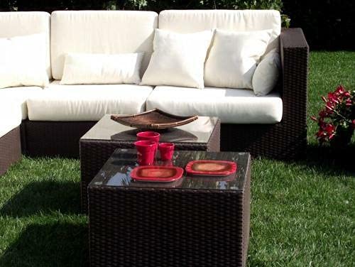 H inHouse srls Coppia di Poltrone Dallas Centrale, con Cuscini, Color Marrone, Mis. 91 x 70 x 71 cm