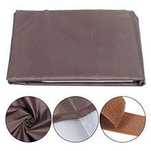 TAKE FANS Doppia Persone Giardino Esterno Impermeabile Altalena Parasole Copertura Baldacchino Ombra Panno 142x120x18cm Colore Caffè