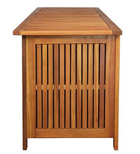 Pissente - Scatola da giardino con fodera, baule da giardino con coperchio, panca da giardino rustica con ampio spazio per cortili, balcone, terrazzo, 150 x 50 x 58 cm