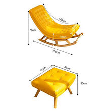 Sedia a dondolo Sedia a sdraio patio giardino Vacanze Lettino prendisole Sedia relax Sedia relax Sedia da lettura per il tempo libero Sedia divano Sedia reclinabile per donna incinta Sedia a riposo