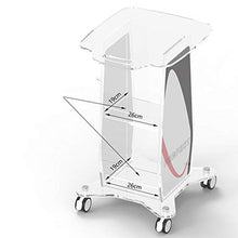 Carrello per Attrezzature di Bellezza in Acrilico A Tre Strati, Rack Integrato per Attrezzature Mediche con Freno, Carrello A Bolle Piccolo per Clinica per Salone di Bellezza