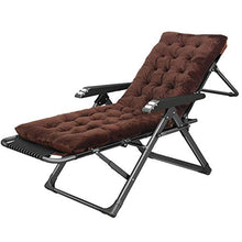 SHUAIIJUAN Sedia per il tempo libero domestico Sdraio pieghevole s Sdraio da spiaggia, portatile reclinabile sedia da giardino a sdraio Sdraio for Outdoor Patio Beach Camping, Max 441lbs carico - Brow