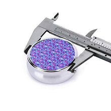 Scatola rotonda per medicina portatile, mini portapillole in metallo, dispenser per pillole, borsa da tasca, regalo per viaggio, meduse e cachemire