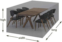 YULIAN Garden Mobili Covers 123x123x74cm, Terrazza Arredamento Copertina Set Impermeabile, Terrazza Tavolo Covers Tavoli e sedie Combinazione Combinazione Set Alte Prestazioni Oxford Tessut.