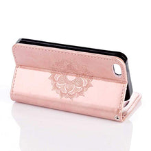 Bear Village® Cover per Apple iPhone SE/iPhone 5 5s, Anti Graffio Custodia in Pelle con TPU Interno, Alta qualità iPhone SE/iPhone 5 5s Cover con Chiusura Magnetica, Oro Rosa