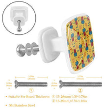 Set di 4 maniglie rotonde per armadio da cucina, credenza, cassettiera, cassettiera, con viti, per cucina, comò, armadietto, bagno, armadio
