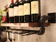 DJSMjbj Wine Rack Wine Rack Supporto di Vetro di Vino Legno Muro Porta Bicchiere Restaurant Decoration Ripiani