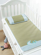 MBY Materassino in bambù, Neonato Bambino Bambino Scuola Materna Due Pezzi Stuoia di Paglia, Nessuna Tintura Nessuna Aggiunta Nessuna Formaldeide (Color : A, Size : 140×70cm)