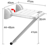 Sgabello per Doccia Sgabello da doccia Sgabello doccia Sgabello da bagno Sgabello da bagno Pieghevole Pieghevole a muro Mobile Ausiliario Bagno Ausiliario Peso 200Kg Sedia da bagno (Colore: bianco)