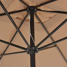 SHANCL Ombrellone Outdoor Proteggere Giardino Ombrellone con palo in Metallo da 300 * 200cm Taupe Giardino Ombrellone Ombra