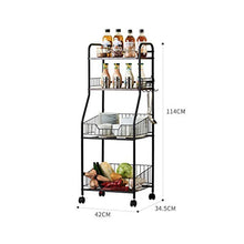 LYM &ripiano di stoccaggio Scaffalature unità Home Cucina Frutta e Verdura Condimento Finitura Cremagliera Multi-Livello Soggiorno Camera da Letto Bagno Ripiano Scaffale di Finitura