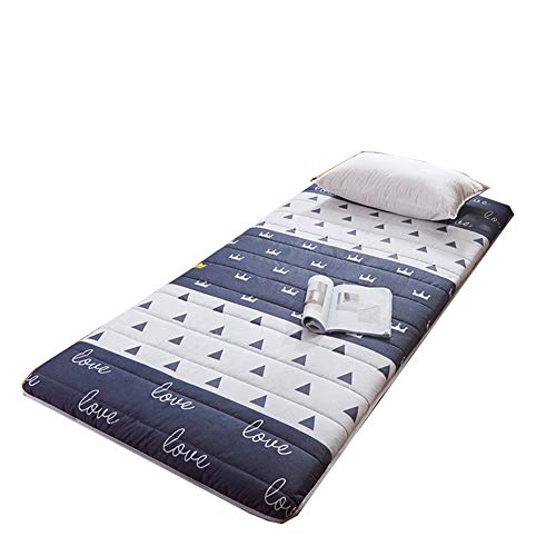Morbido Pieghevole Materasso Futon,Traspirante Conpertevole Materasso Dormire Giapponese Futon Pad,Spesso Tappeto da Pavimento Tatami per Soggiorno Dormitorio B Full:120x200cm