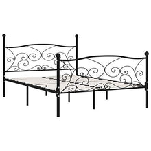 SKM Giroletto con Doghe Nero in Metallo 140x200 cm (22.6kg)
