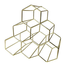 A nido d'ape vino cremagliera multi-formato design decorazione vino rack casa soggiorno vino armadio ferro arte esposizione rack oro, bronzo, oro rosa 32cm* 32cm* 32cm3cm