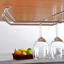 Scaffale pensile per portabottiglie in acciaio inossidabile da 35 cm a doppia fila per bar Mobili da cucina per la casa