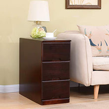 WSNBB Classificatore in Legno Massello Comodino, 3 Cassetti, Ampio Vano Contenitore, L61,5 Cm * L 30 Cm * H60 Cm (Color : B)