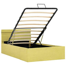 SKM Giroletto Idraulico con Contenitore LED Lime Tessuto 100x200cm
