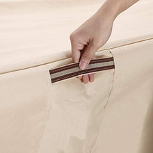 SONGMICS GFC93M Copertura Protettiva per Mobili Arredamento da Giardino, Tavoli e Sedie da Cortile, per Esterno, Impermeabile, Rettangolare, Beige, 240 x 140 x 90 cm