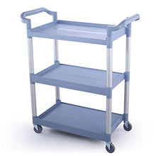 MEI XU Carrelli Di Stoccaggio Carrello - 3 strati di ispessimento che raccolgono la macchina da pranzo di plastica che raccoglie la ciotola Rider Push Service Car Hotel Restaurant Mobile Rack Carrello